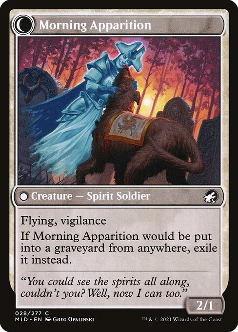 Mourning Patrol // Morning Apparition - Verso