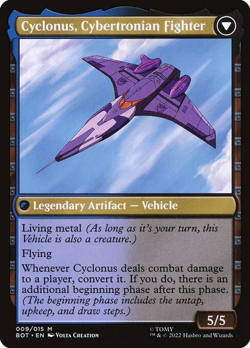 Cyclonus, the Saboteur // Cyclonus, Cybertronian Fighter - Verso