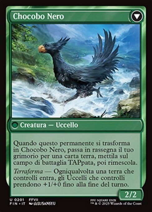 Sidequest: Raise a Chocobo // Black Chocobo - Verso