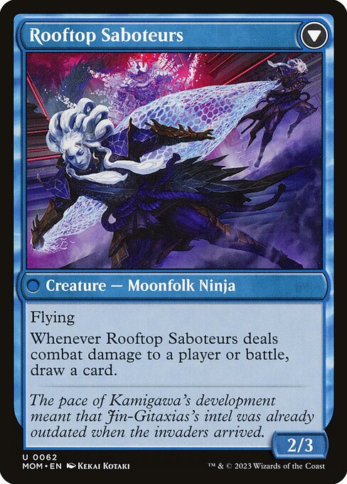 Invasion of Kamigawa // Rooftop Saboteurs - Verso