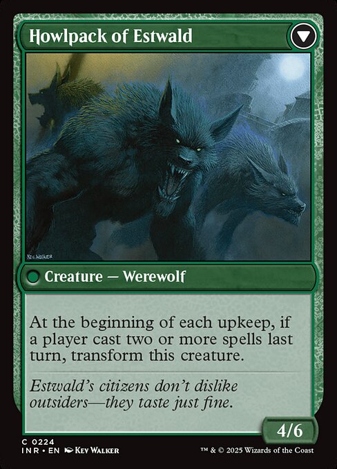 Villagers of Estwald // Howlpack of Estwald - Verso