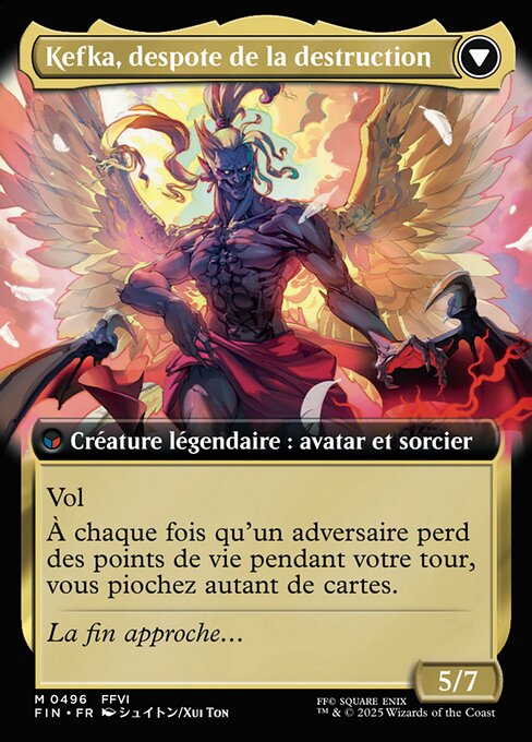 Kefka, Court Mage // Kefka, Ruler of Ruin - Verso