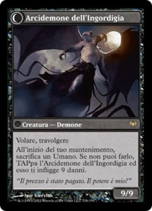 Ravenous Demon // Archdemon of Greed - Verso
