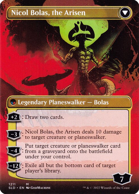 Nicol Bolas, the Ravager // Nicol Bolas, the Arisen - Verso