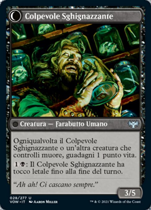 Panicked Bystander // Cackling Culprit - Verso