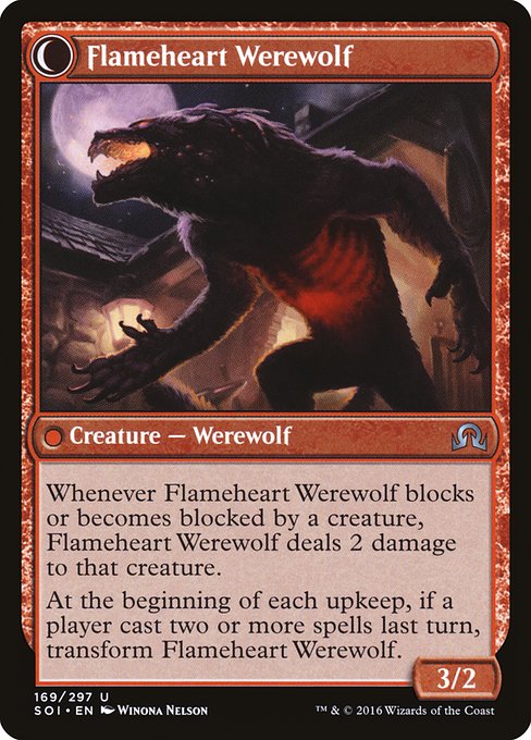 Kessig Forgemaster // Flameheart Werewolf - Verso