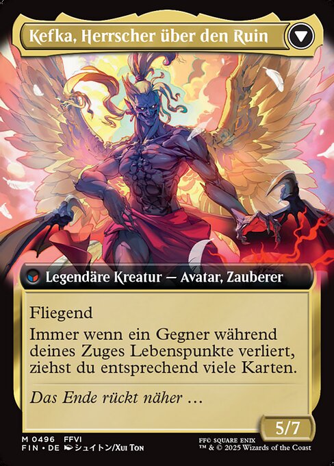 Kefka, Court Mage // Kefka, Ruler of Ruin - Verso