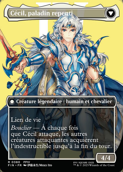 Cecil, Dark Knight // Cecil, Redeemed Paladin - Verso