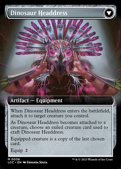 Paleontologist's Pick-Axe // Dinosaur Headdress - Verso