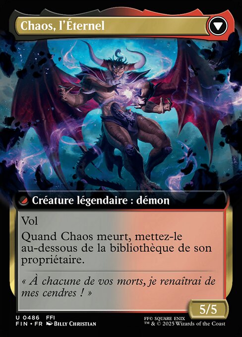 Garland, Knight of Cornelia // Chaos, the Endless - Verso