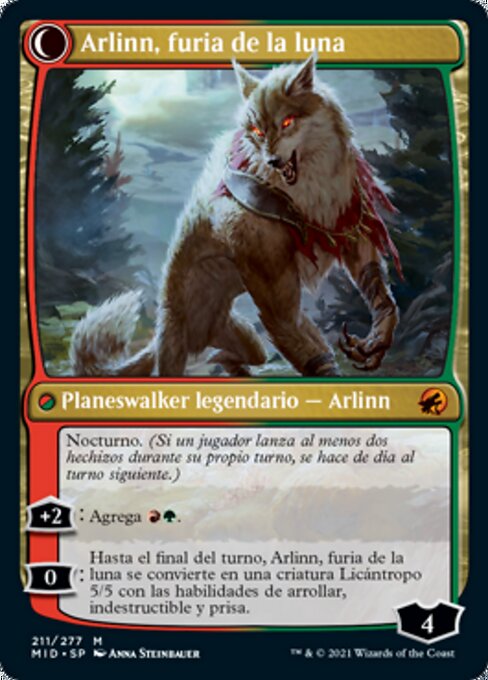Arlinn, the Pack's Hope // Arlinn, the Moon's Fury - Verso