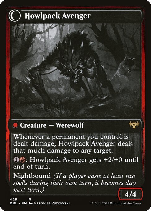 Ill-Tempered Loner // Howlpack Avenger - Verso