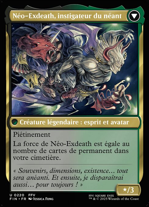 Exdeath, Void Warlock // Neo Exdeath, Dimension's End - Verso