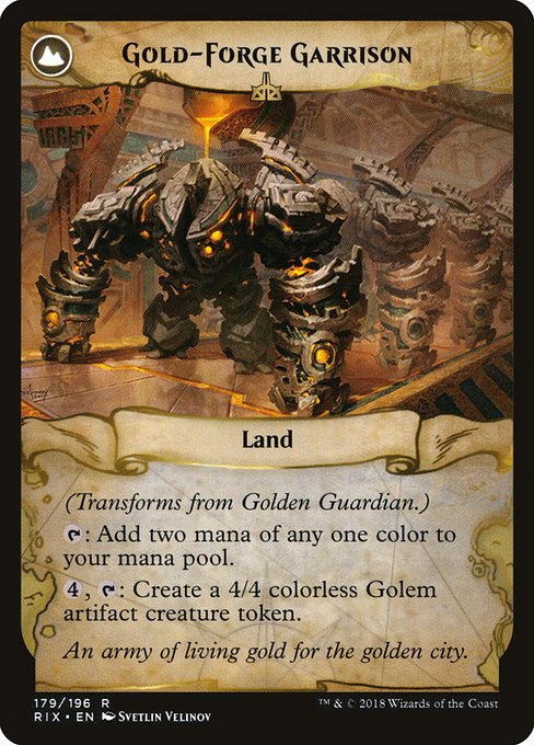 Golden Guardian // Gold-Forge Garrison - Verso