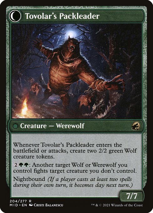 Tovolar's Huntmaster // Tovolar's Packleader - Verso