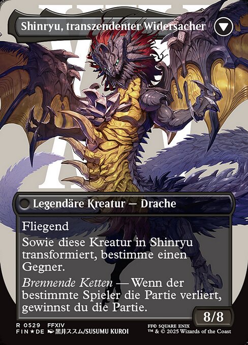 Zenos yae Galvus // Shinryu, Transcendent Rival - Verso