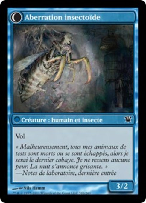 Delver of Secrets // Insectile Aberration - Verso