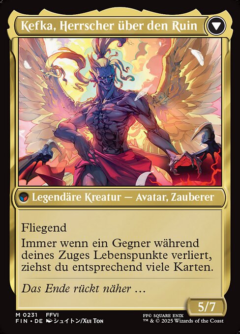 Kefka, Court Mage // Kefka, Ruler of Ruin - Verso
