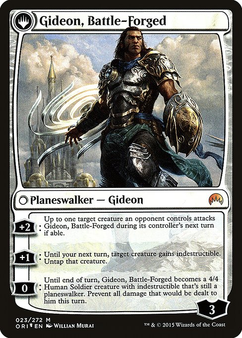 Kytheon, Hero of Akros // Gideon, Battle-Forged - Verso