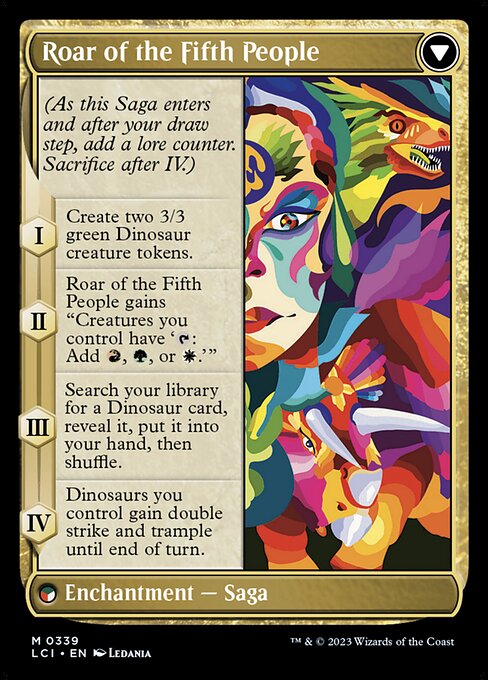 Huatli, Poet of Unity // Roar of the Fifth People - Verso