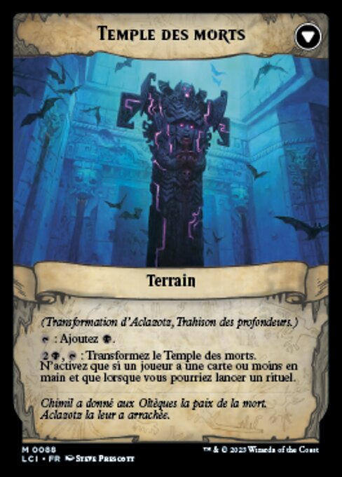 Aclazotz, Deepest Betrayal // Temple of the Dead - Verso