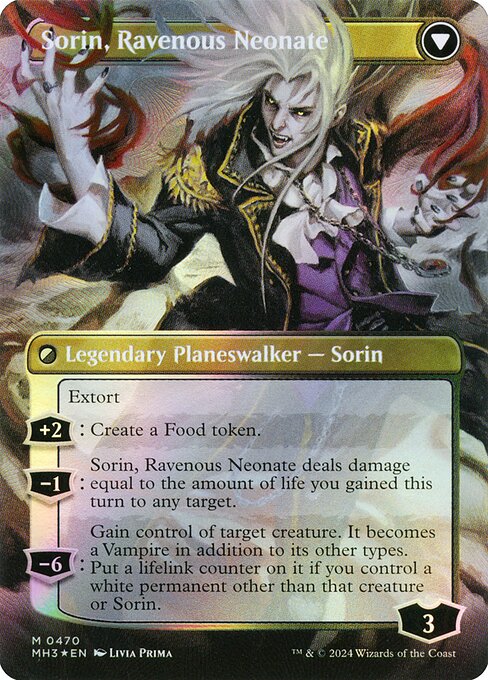Sorin of House Markov // Sorin, Ravenous Neonate - Verso