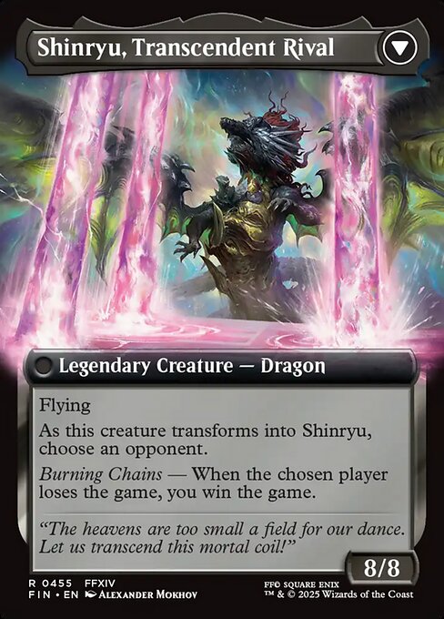 Zenos yae Galvus // Shinryu, Transcendent Rival - Verso
