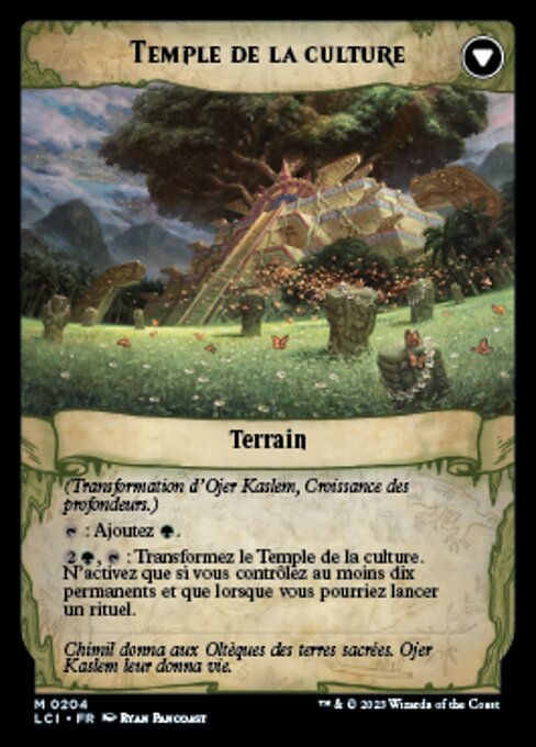 Ojer Kaslem, Deepest Growth // Temple of Cultivation - Verso