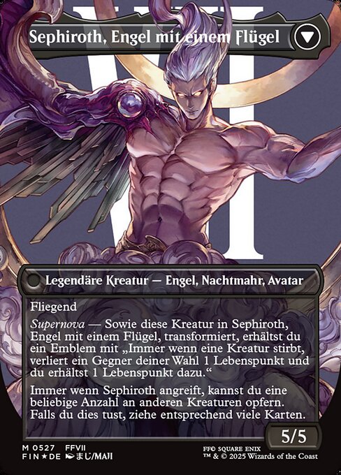 Sephiroth, Fabled SOLDIER // Sephiroth, One-Winged Angel - Verso