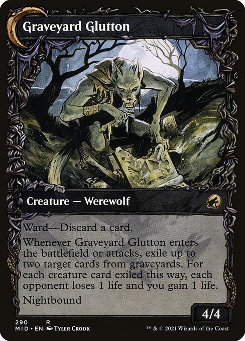Graveyard Trespasser // Graveyard Glutton - Verso