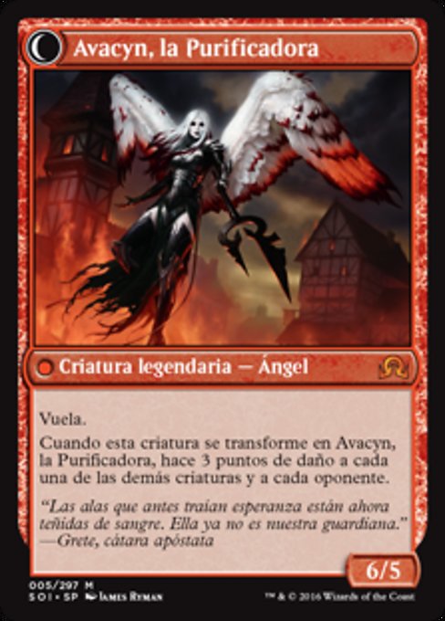 Archangel Avacyn // Avacyn, the Purifier - Verso