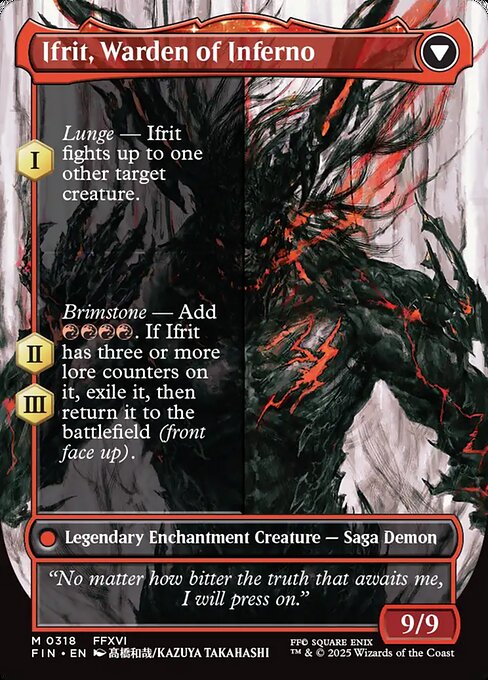 Clive, Ifrit's Dominant // Ifrit, Warden of Inferno - Verso