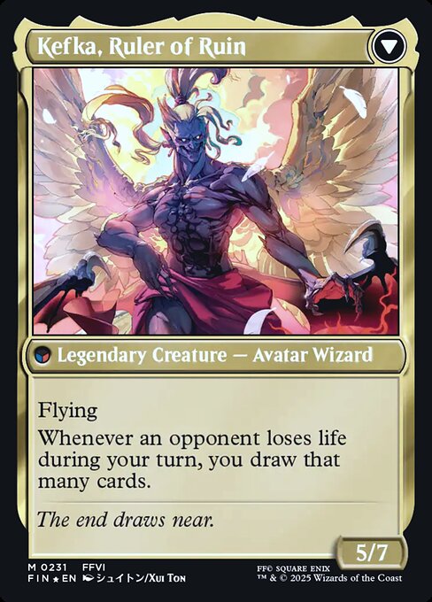 Kefka, Court Mage // Kefka, Ruler of Ruin - Verso