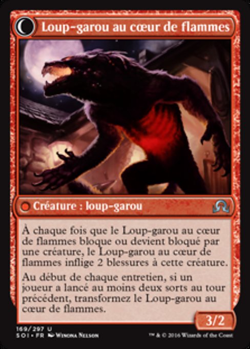 Kessig Forgemaster // Flameheart Werewolf - Verso