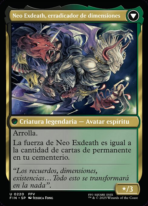 Exdeath, Void Warlock // Neo Exdeath, Dimension's End - Verso