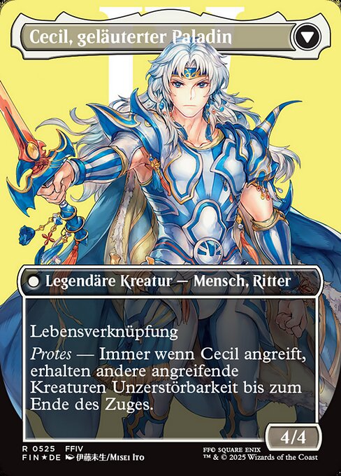 Cecil, Dark Knight // Cecil, Redeemed Paladin - Verso