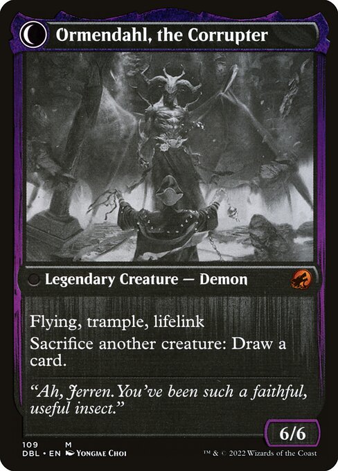 Jerren, Corrupted Bishop // Ormendahl, the Corrupter - Verso