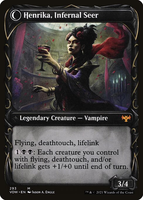 Henrika Domnathi // Henrika, Infernal Seer - Verso