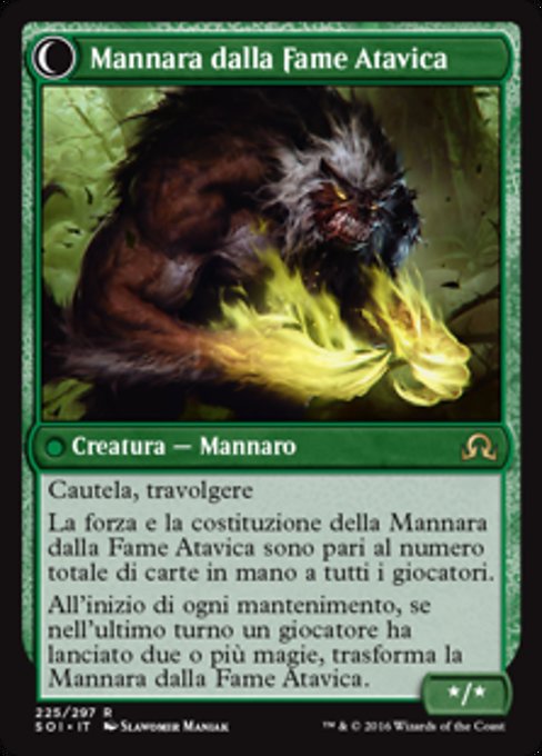 Sage of Ancient Lore // Werewolf of Ancient Hunger - Verso