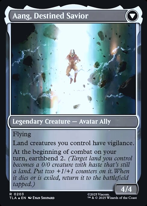 Aang, at the Crossroads // Aang, Destined Savior - Verso