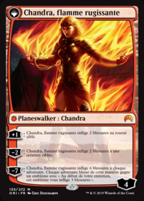 Chandra, Fire of Kaladesh // Chandra, Roaring Flame - Verso