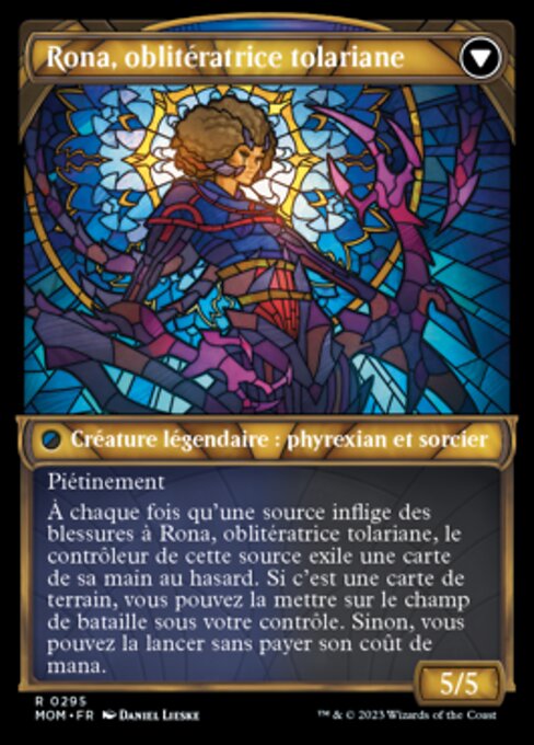 Rona, Herald of Invasion // Rona, Tolarian Obliterator - Verso