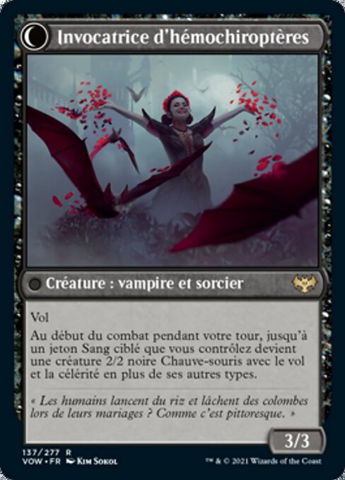 Voldaren Bloodcaster // Bloodbat Summoner - Verso