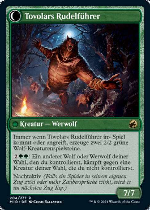 Tovolar's Huntmaster // Tovolar's Packleader - Verso