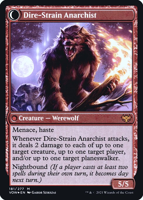 Volatile Arsonist // Dire-Strain Anarchist - Verso