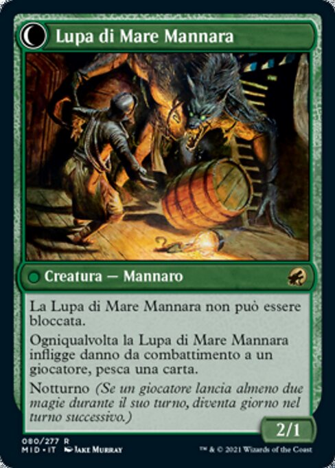 Suspicious Stowaway // Seafaring Werewolf - Verso