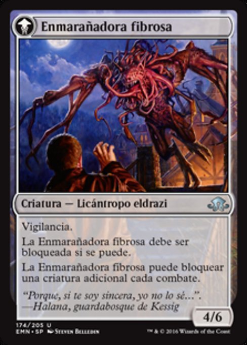 Tangleclaw Werewolf // Fibrous Entangler - Verso