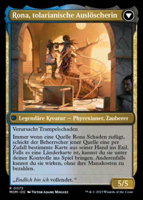 Rona, Herald of Invasion // Rona, Tolarian Obliterator - Verso