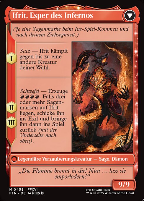 Clive, Ifrit's Dominant // Ifrit, Warden of Inferno - Verso