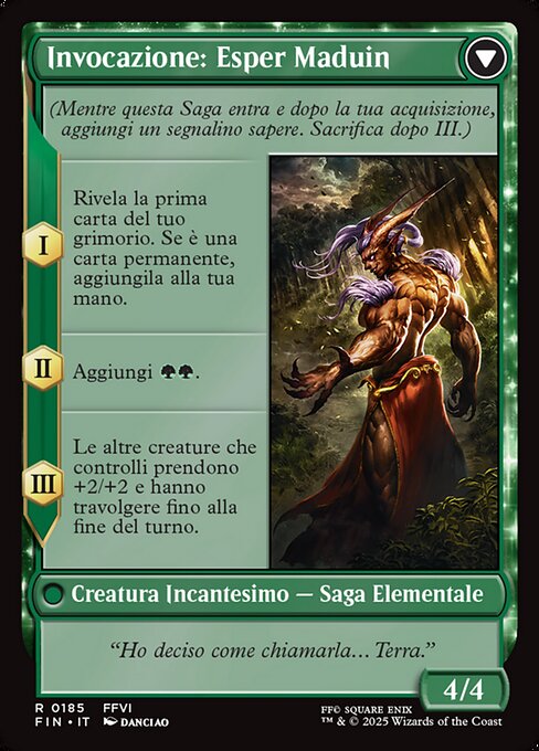 Esper Origins // Summon: Esper Maduin - Verso